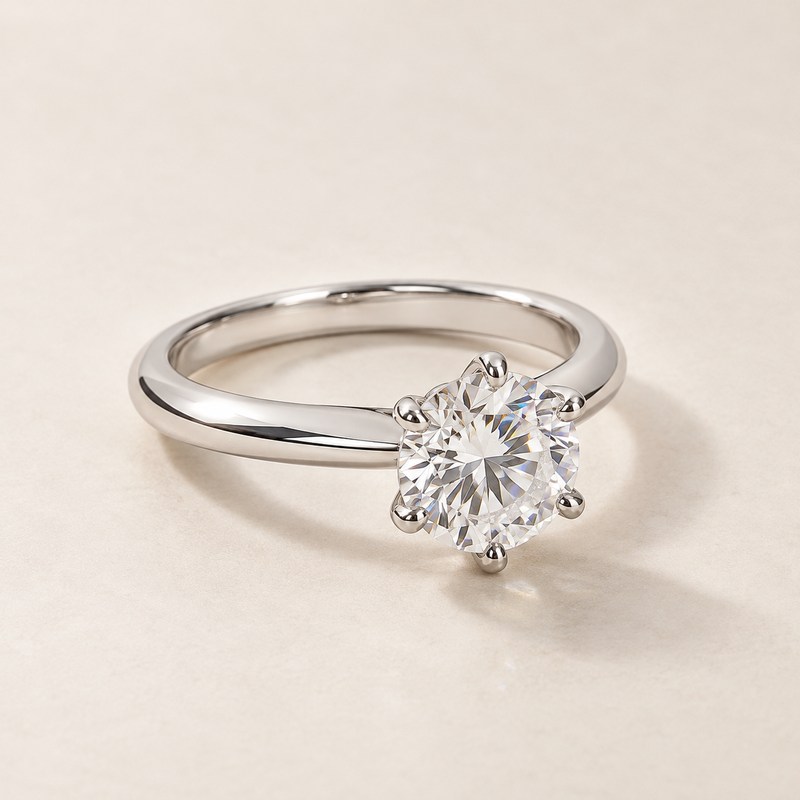 Tiffany & Co. — The Tiffany Setting Engagement Ring — AI 生成イラスト
