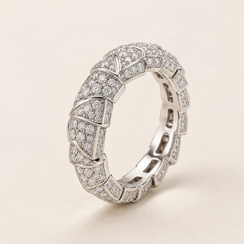 Bvlgari — Serpenti Viper Ring — AI 生成イラスト