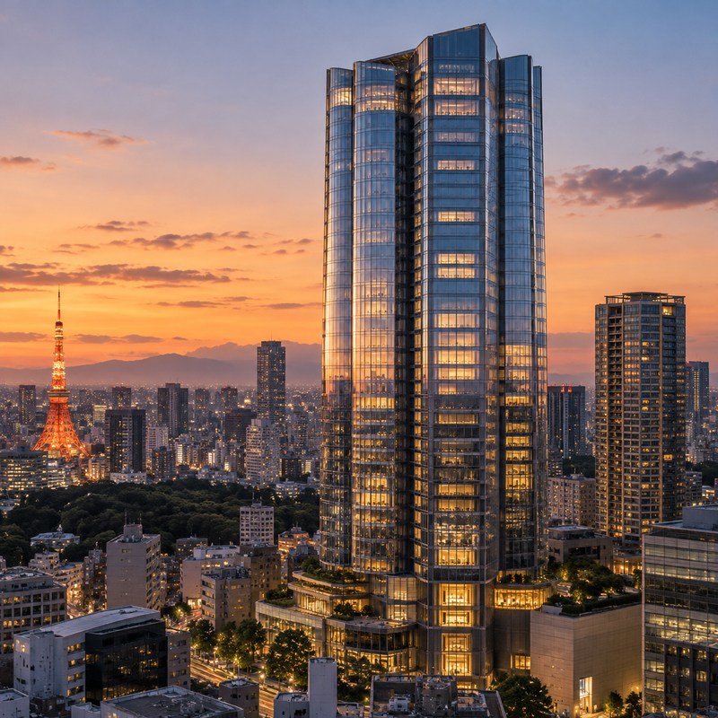 Aman — Aman Residences, Tokyo — رسم توضيحي مولد بالذكاء الاصطناعي