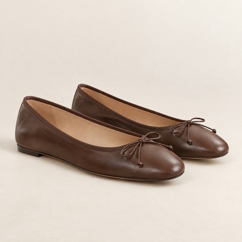 New Ballet Flat — Carob — AI से निर्मित चित्र