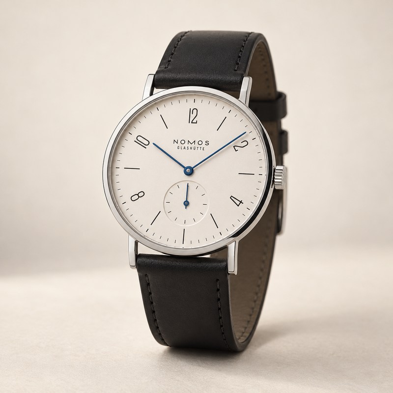 NOMOS Glashütte — Tangente — Illustration générée par IA